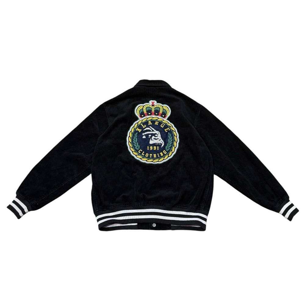X-LARGE Clothing Brand Embroidery Corduroy Varsity Jacket Men’s Sz M